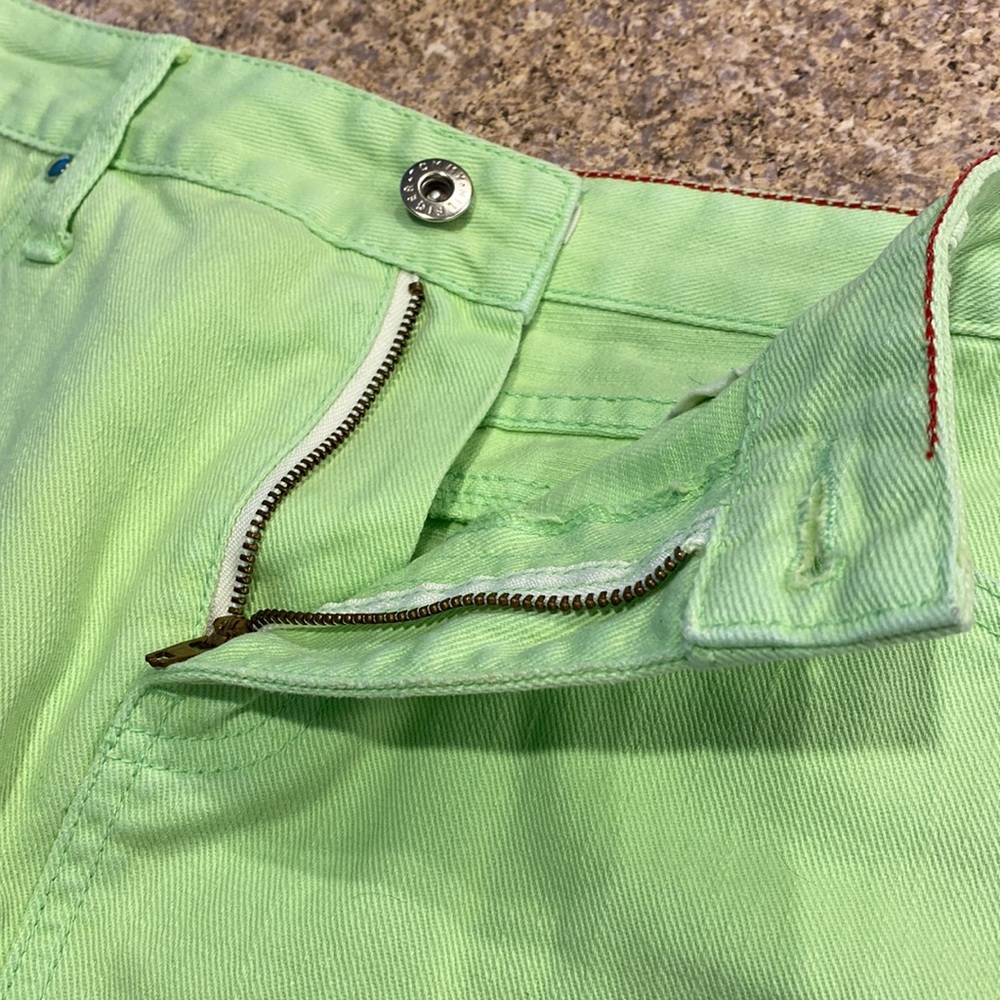 Tommy Hilfiger Green Jean Mini Skirt 4 - Picture 12 of 16